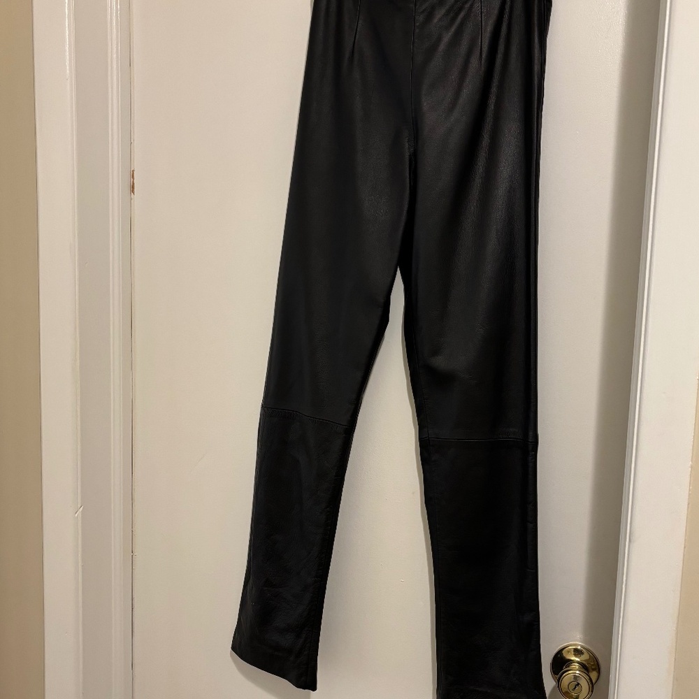 Beautiful black leather pants